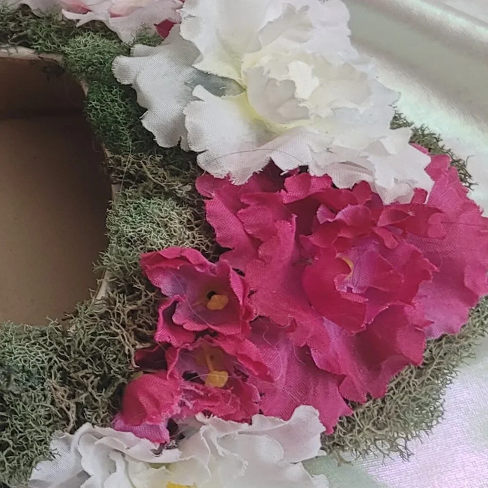 Custom One of a Kind Size 11 Topiary Moss and Flower Flat Mary Jane Shoes OOAK - Picture 9 of 11